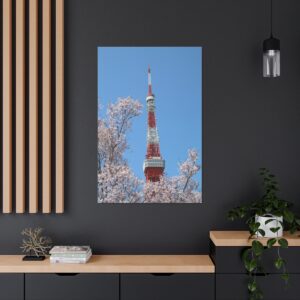 Tokyo Tower in Spring - Canvas Gallery Wraps